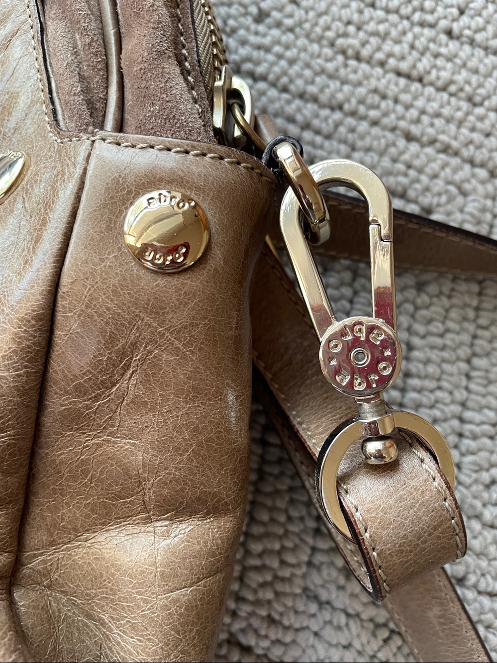 abro Genuine Leather Brown Bag - Picture 7 of 7